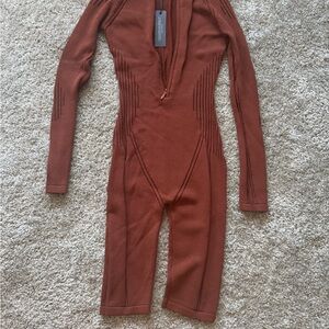 Maniere de voir Brown Long Sleeve Jumpsuit